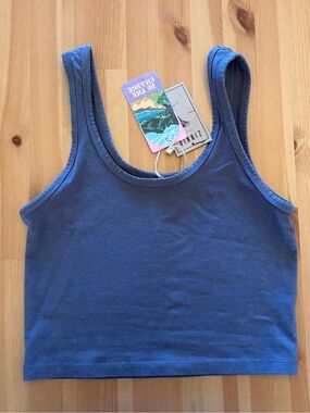 NWT Jungmaven Sporty Tank in Diesel Gray, S